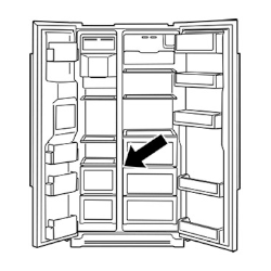Location of E-NR for refrigerators