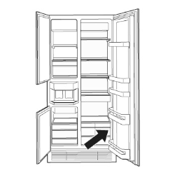 Location of E-NR for refrigerators