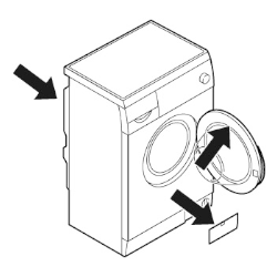 Location of E-NR for washing machines and tumble dryers