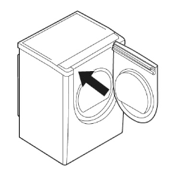 Location of E-NR for washing machines and tumble dryers