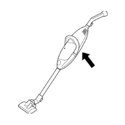 Location of E-NR for vacuum cleaners
